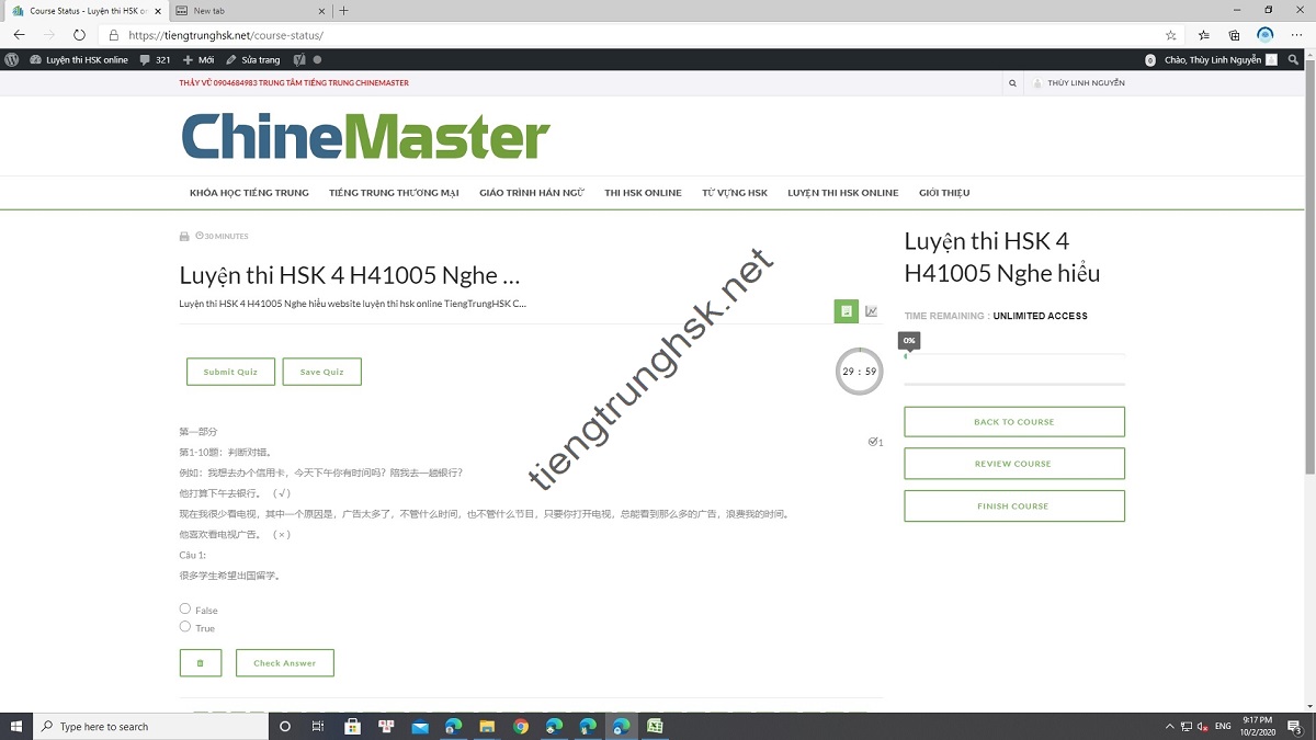 Thi thử HSK trên máy tính, app luyện thi HSK online uy tín, ứng dụng luyện thi HSK online tốt nhất