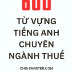 600 Từ vựng tiếng Anh chuyên ngành Thuế Tác giả Nguyễn Minh Vũ