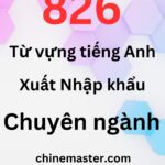 826 Từ vựng tiếng Anh Xuất Nhập khẩu chuyên ngành Tác giả Nguyễn Minh Vũ